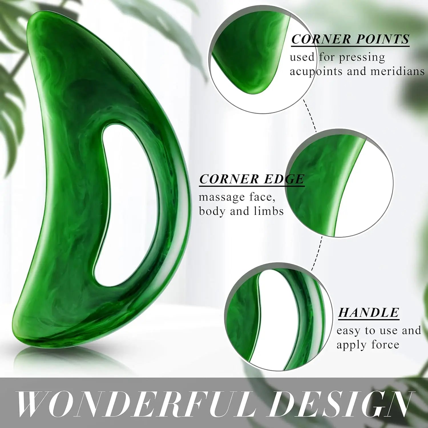 Face & Body Deep Relief Stone Gua Sha Set