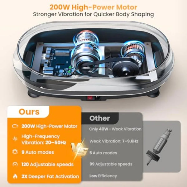 Curved VibeFit Power Vibration Plate